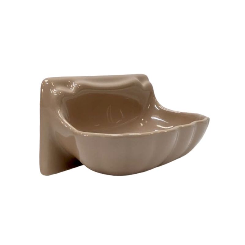 Porcelain Soap Dish Shell Small - Standard Colors 44 Mexican Sand
