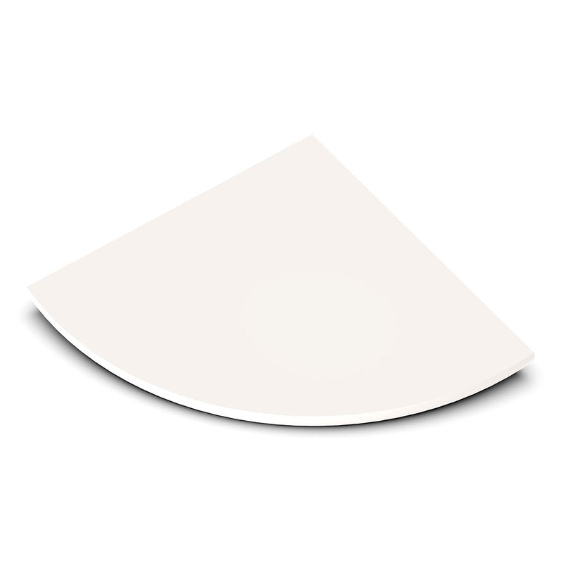 TileWare Boundless Shelving Solutions 9 inch Corner Shelf Ivory