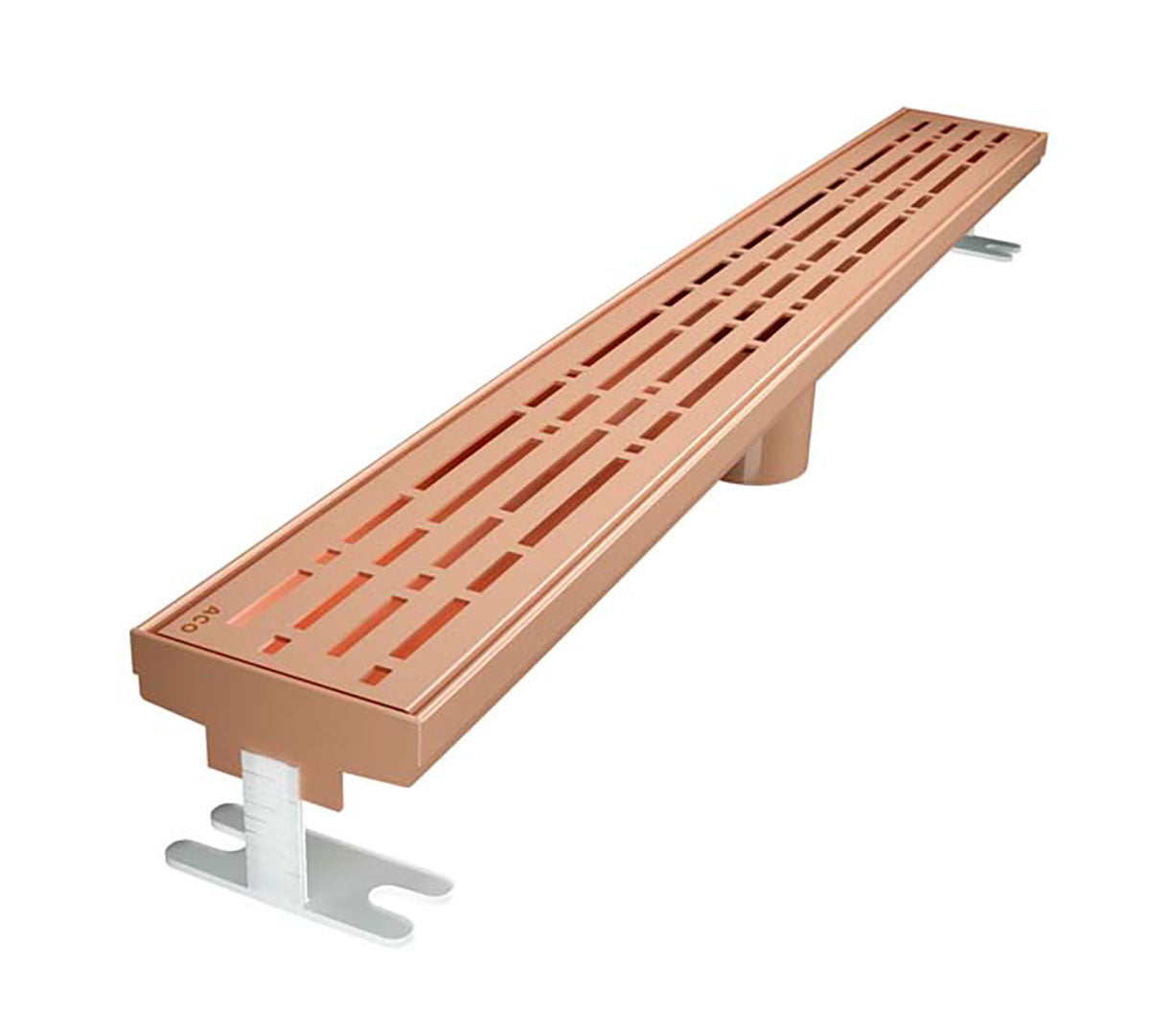 Quartz Linear Shower Drain Mix - Rose Gold