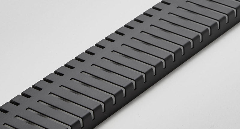 Quartz Linear Shower Drain Matte Black - Piano 28