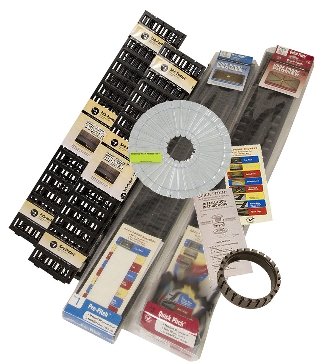 Quick Pitch 2 Kirb Shower Slope Drainage Kit