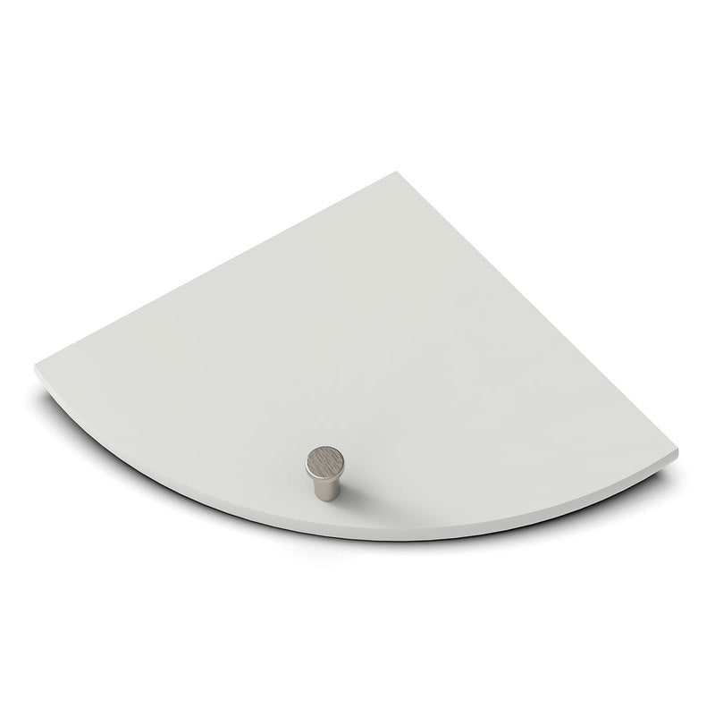 TileWare Boundless Shelving Solutions 9 inch Corner Shelf Dove Grey