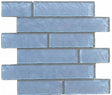 Mosaic Linear Glass Tiles Blue 2 x 6