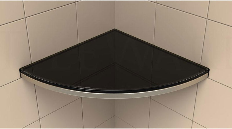 TileWare Structural Surfaces Claddy T-Shelf - Brushed Nickel