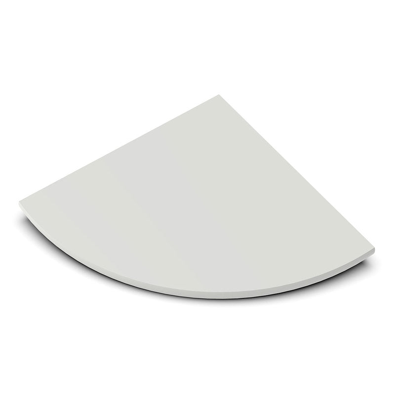 TileWare Boundless Shelving Solutions 9 inch Corner Shelf Dove Grey