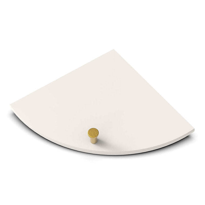 TileWare Boundless Shelving Solutions 9 inch Corner Shelf Bone