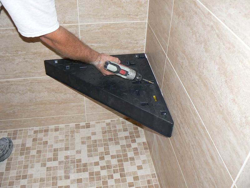 Goof Proof Shower Bench Seat Ready to Tile 24 30