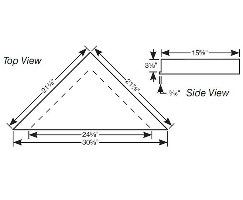 Goof Proof Shower Bench Seat Ready to Tile 24 30