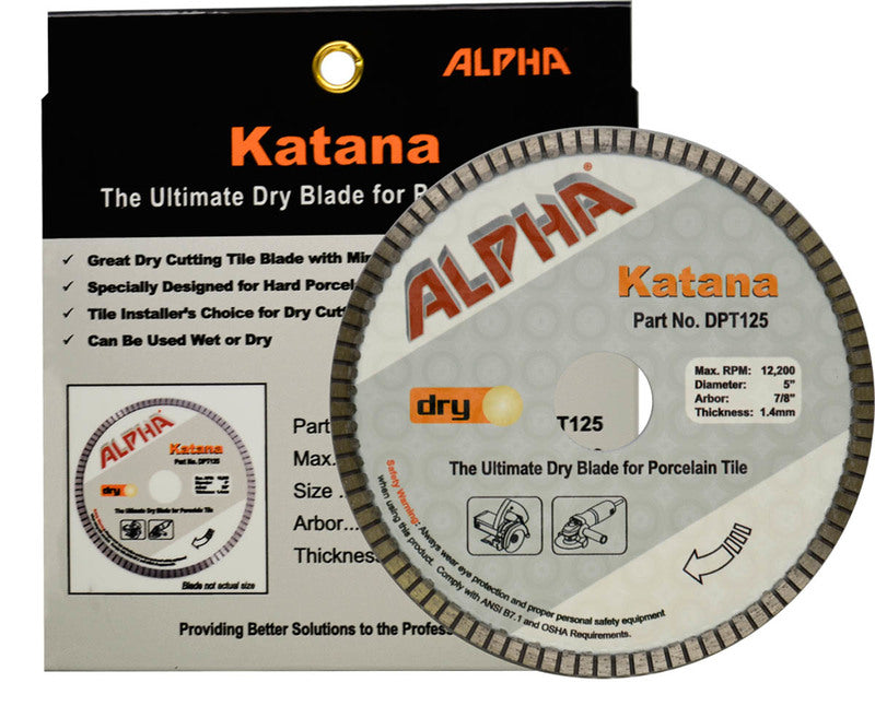 Alpha Tools Dry Cutting Blades for Porcelain Katana