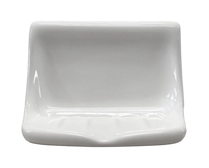 Porcelain Soap Dish - White Glossy