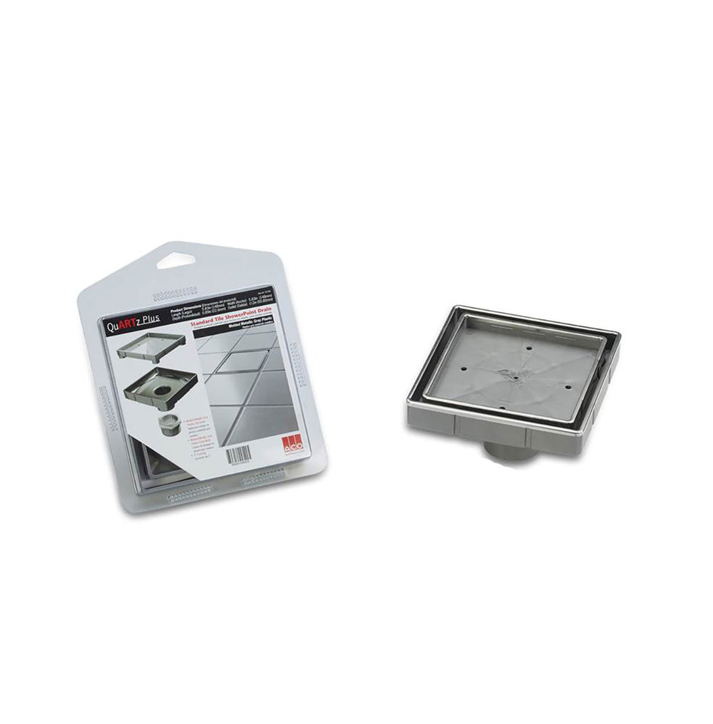 Quartz Plus Square Shower Drain Tile Insert