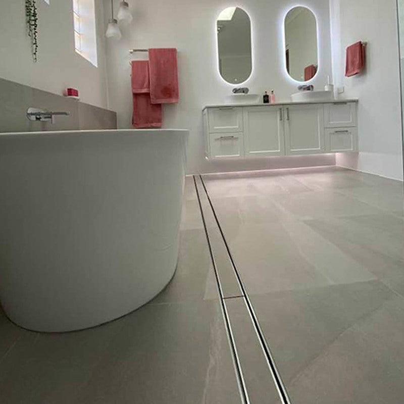 Lauxes Grates Linear shower drain Tile Insert - 8ft