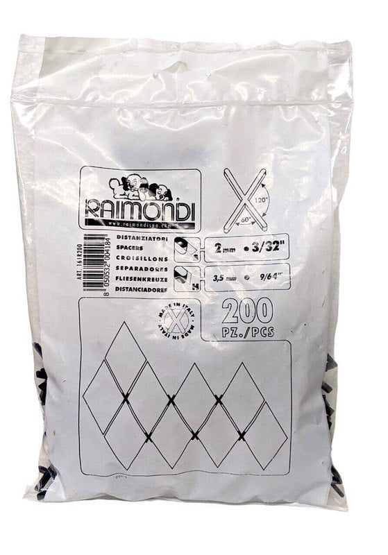 Raimondi X Spacers for Rhombus Tile 2mm - 200 Pack
