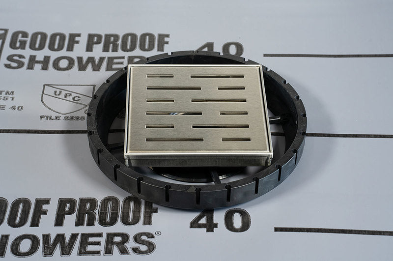 QuickPitch Universal Center Ring for Square Drain 10 inch