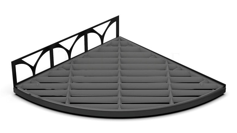 TileWare Structural Surfaces Claddy T-Shelf - Matte Black