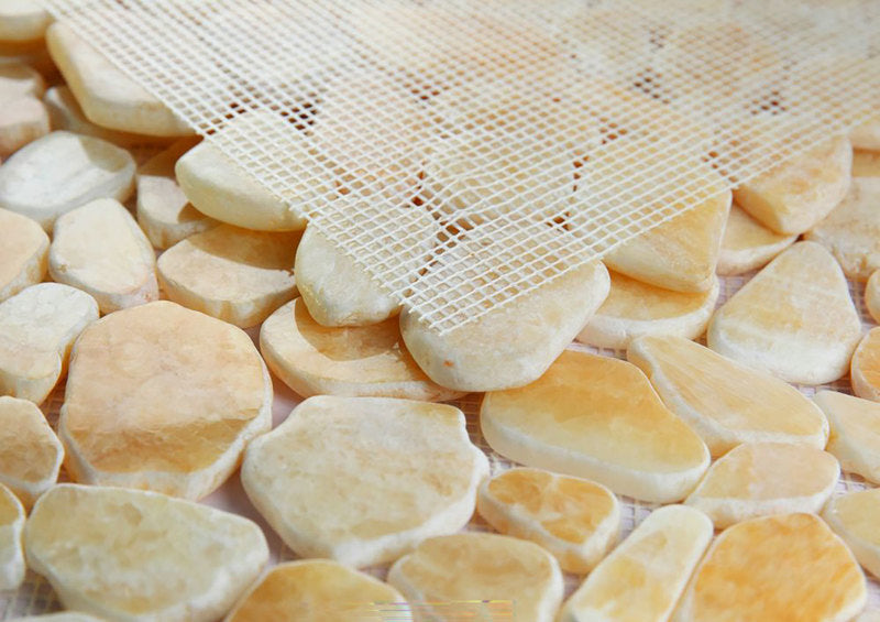 Mosaics Marble Pebble Honey Onyx