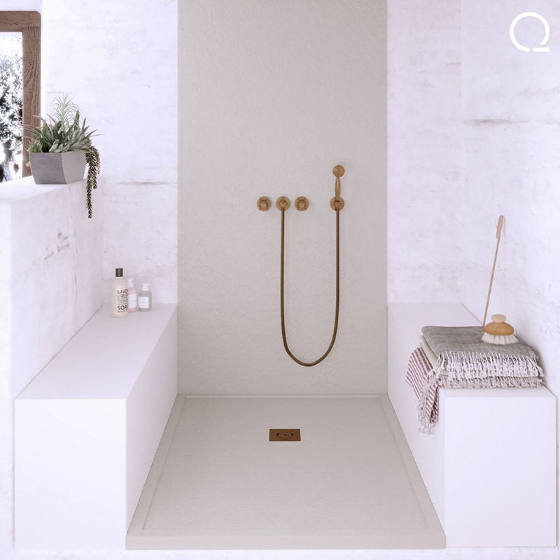 Quare Design Shower Wall Panels- Slate Texture Graphite