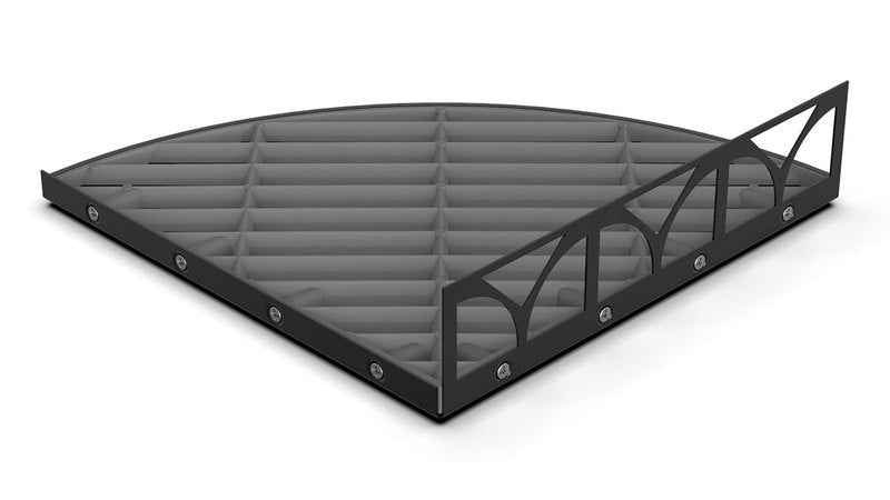 TileWare Structural Surfaces Claddy T-Shelf - Matte Black