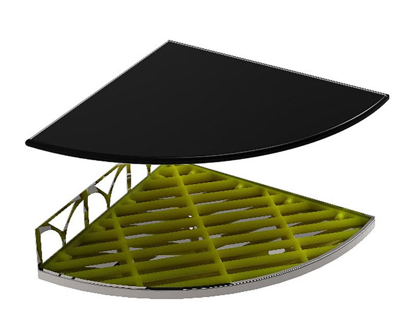 TileWare Structural Surfaces Claddy T-Shelf - Matte Black