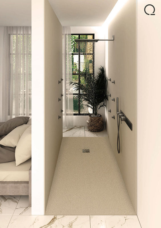 Quare Design Shower Trays Relief Plus XL Slate Texture 48x48