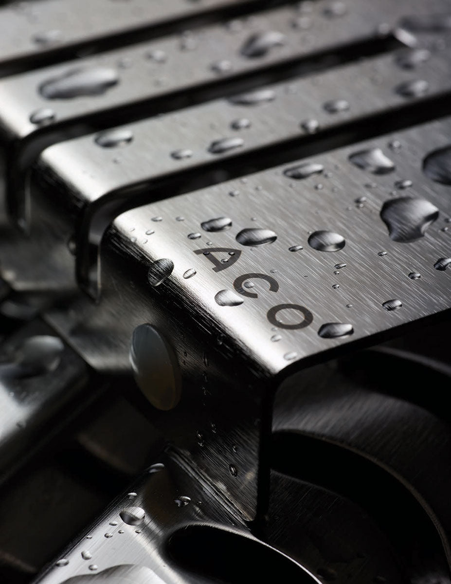 Quartz Linear Shower Drain Brushed Stainless - Piano 32