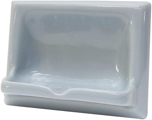 Ceramic Soap Dish Thin Set Installation Holder Shower Wall Mount Tray Bathroom