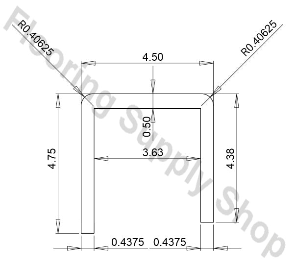 PreFormed Curb ready for tile 4 feet