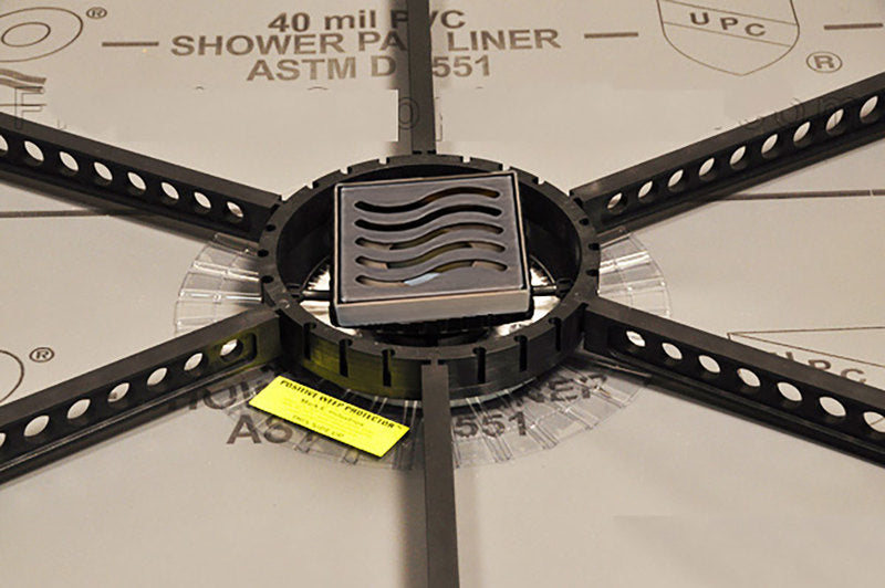 QuickPitch Universal Center Ring for Square Drain