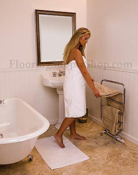 Towel Warmer Heatra Traditional Satin Nickel