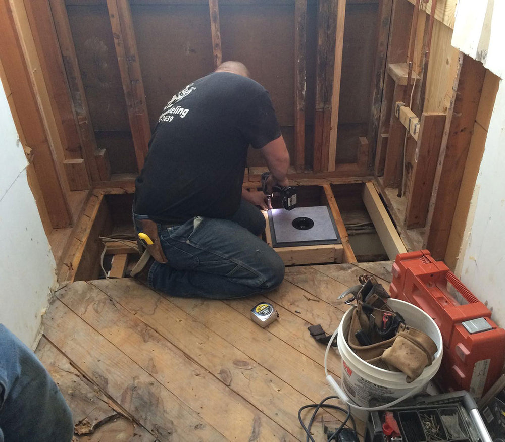 ClearPath Curbless Shower System 60 ABS Drain