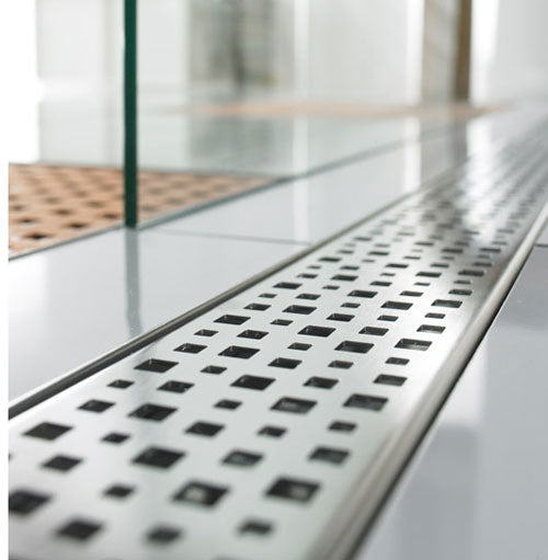 Quartz Linear Shower Drain Stainless Steel Pixel 32