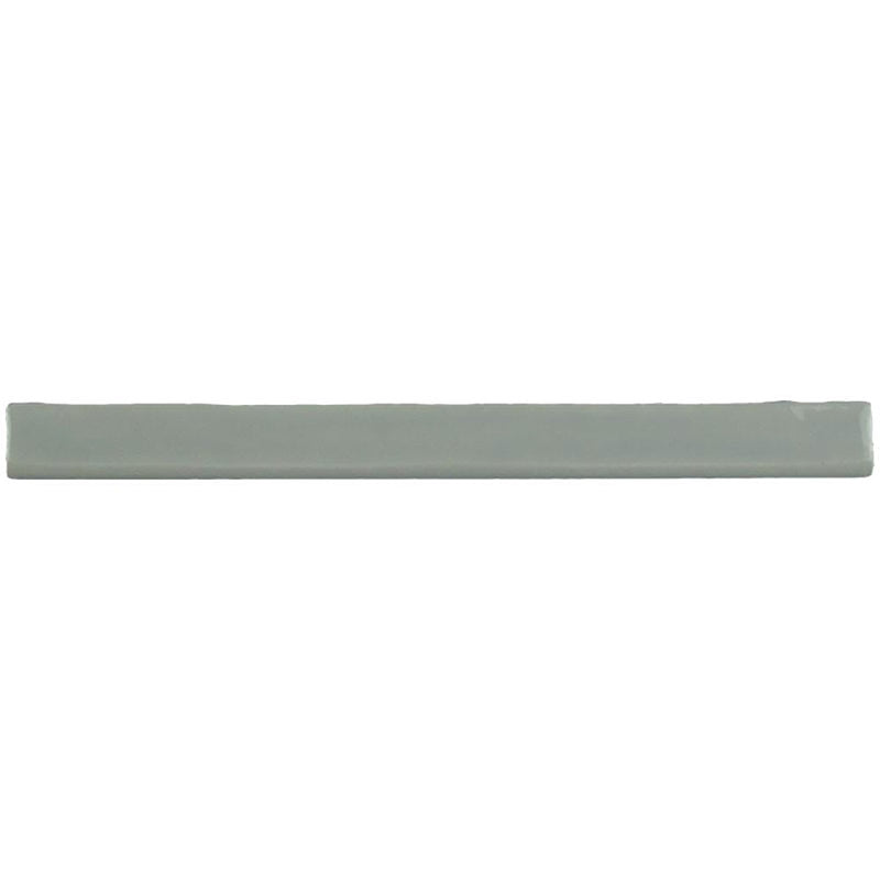 Kaleidoscope Handmade Ceramic Tile Bullnose 1x12 - Light Grey