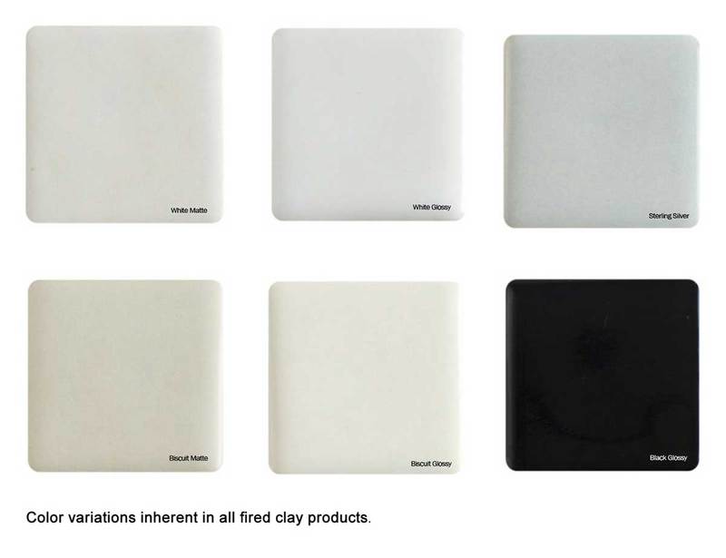 Recessed Soap Dish Porcelain 6 x 4 - Black Glossy