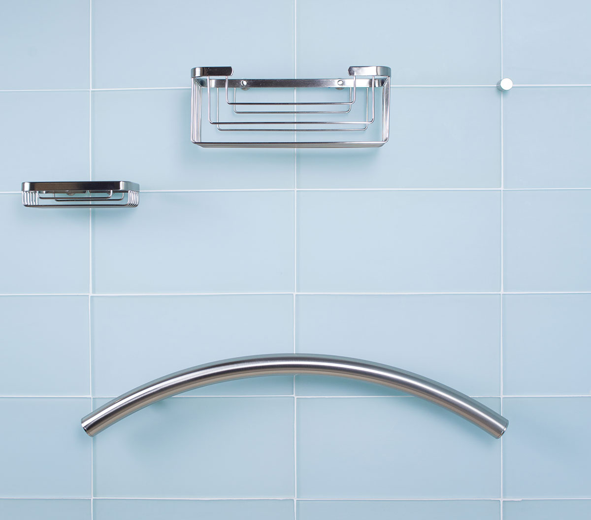 TileWare Radius ADA Grab Bar 24 Traditional Victoria Series