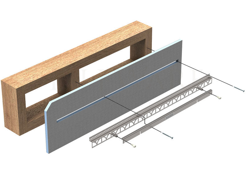 TileWare Radius ADA Grab Bar 24 Traditional Victoria Series
