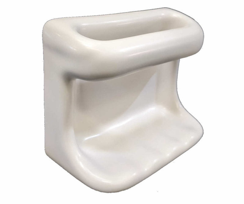 Porcelain Soap Dish with Wash Cloth - Standard Colors