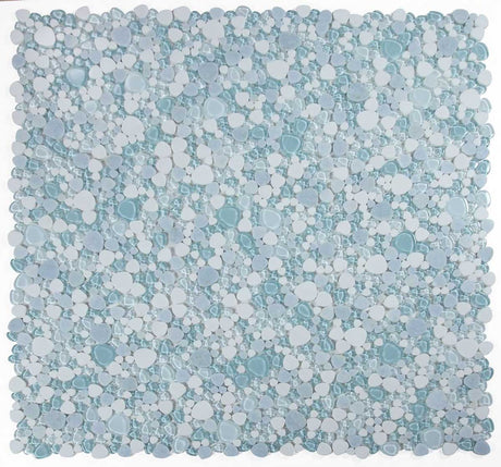 Mosaic Marble and Glass in Pebble look - Ocean