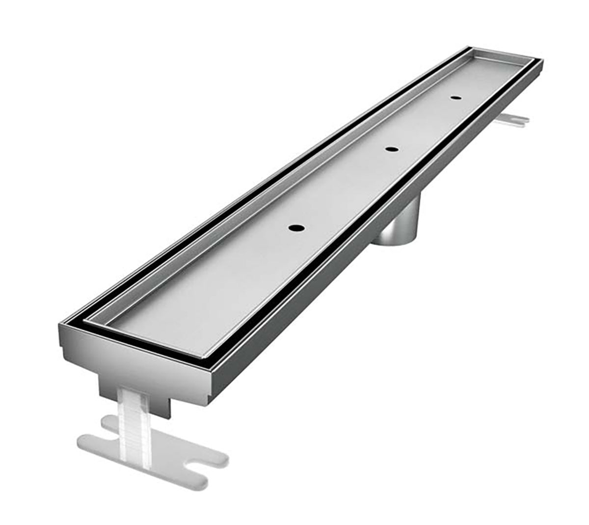 Quartz Linear Shower Drain Brushed Stainless - Tile Insert 40