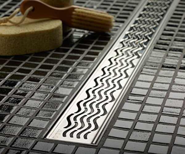 QuARTz Plus 48 Waves Linear Shower Drain