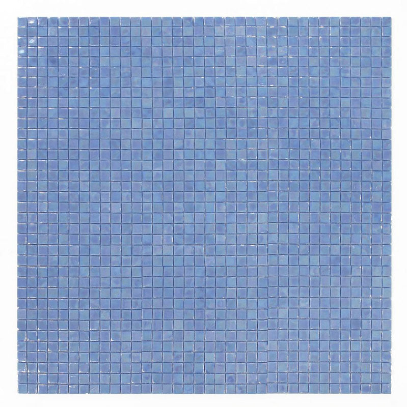 Mosaic Glass Tile Squares - Pearl Blue