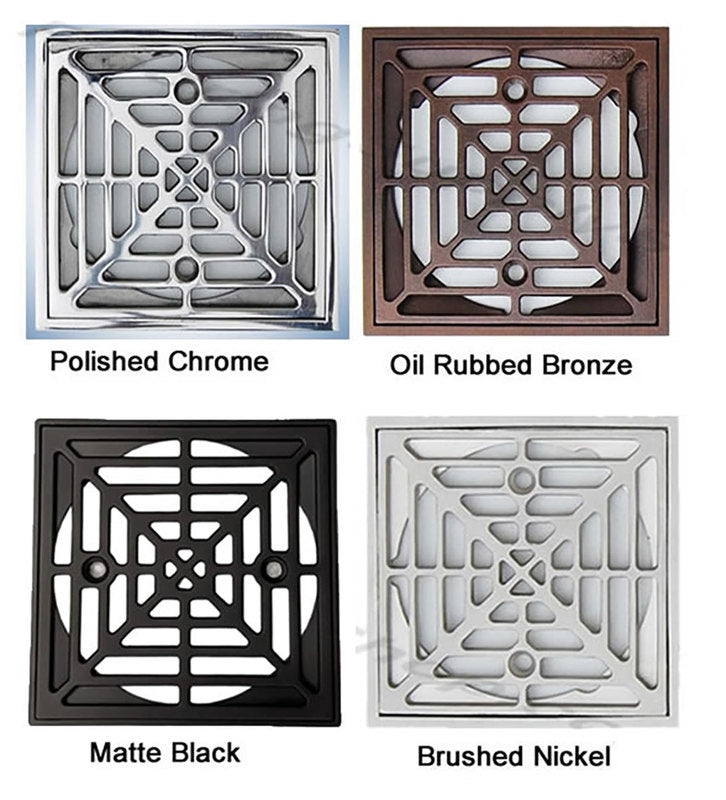 Steel Cast Square Drains for ClearPath