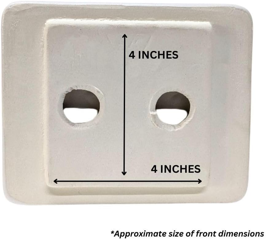 Ceramic Toilet Paper Holder 6x5 Thinset Installation Bathroom Tissue Roll