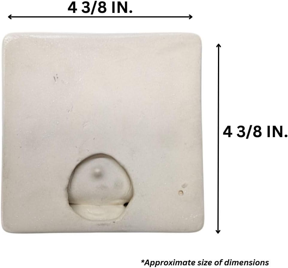 Ceramic Toothbrush Holders for Bathrooms Over Tile Wall Mount Flat Back Tumbler