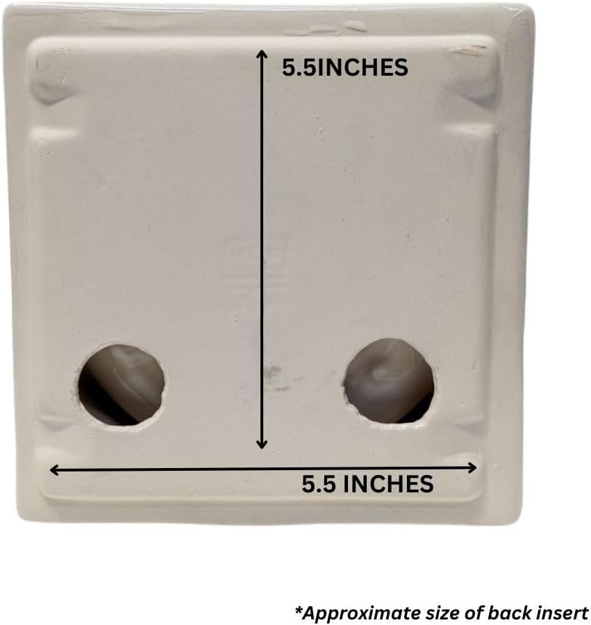 Ceramic Soap Dish Almond Matte Thin Set Installation Holder Shower Wall Mount Tray