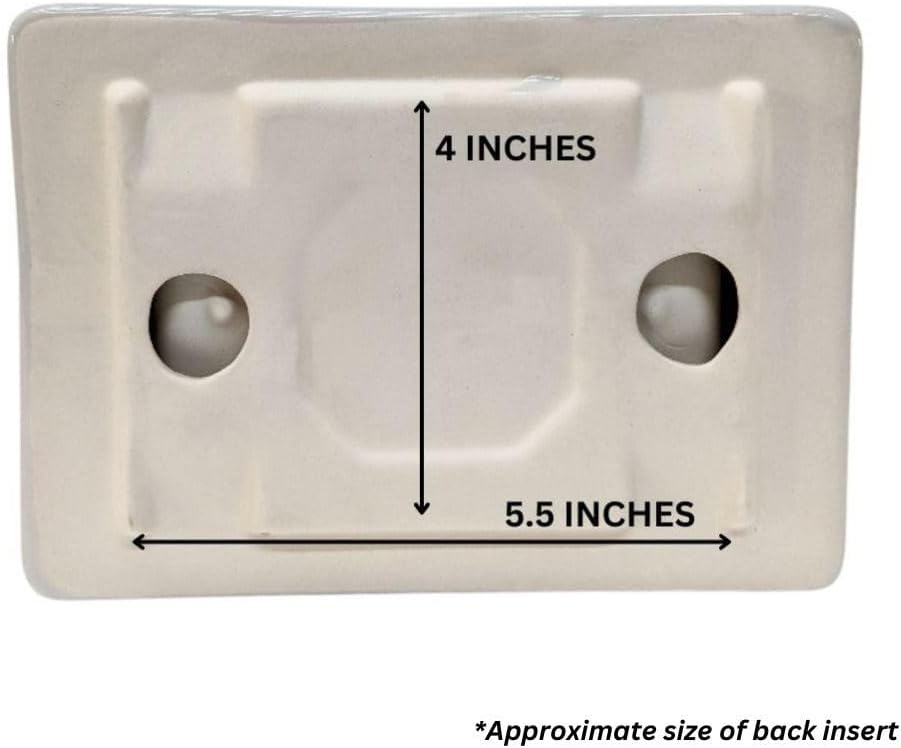 Ceramic Toilet Paper Holder 7.5x5 Thinset Installation Bathroom Tissue Roll