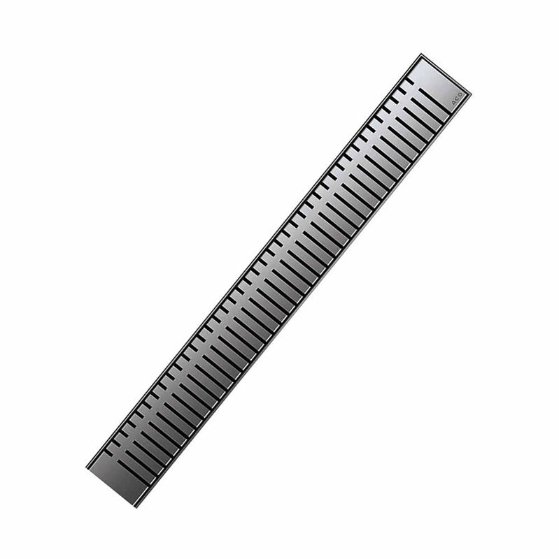 Quartz Linear Shower Drain Brushed Stainless - Piano 48