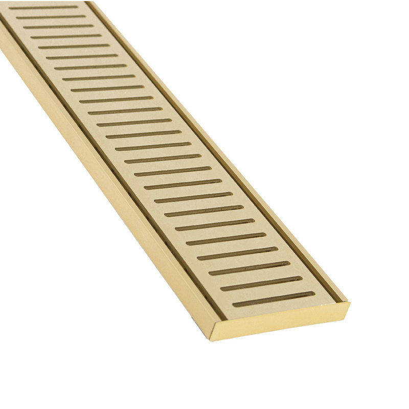 Lauxes Grates Linear shower Drain NeXT Generation - Gold CUSTOM