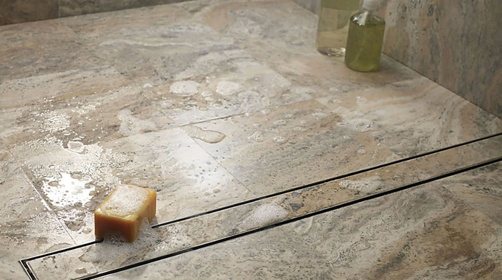 Quartz Linear Shower Drain Oil-Rubbed Bronze - Tile Insert 28