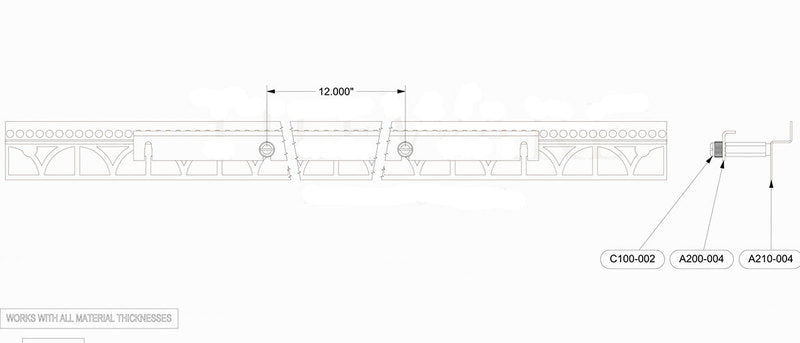 TileWare PermaTile Grab Bar 'Z' Fastener 18 - PT100-514