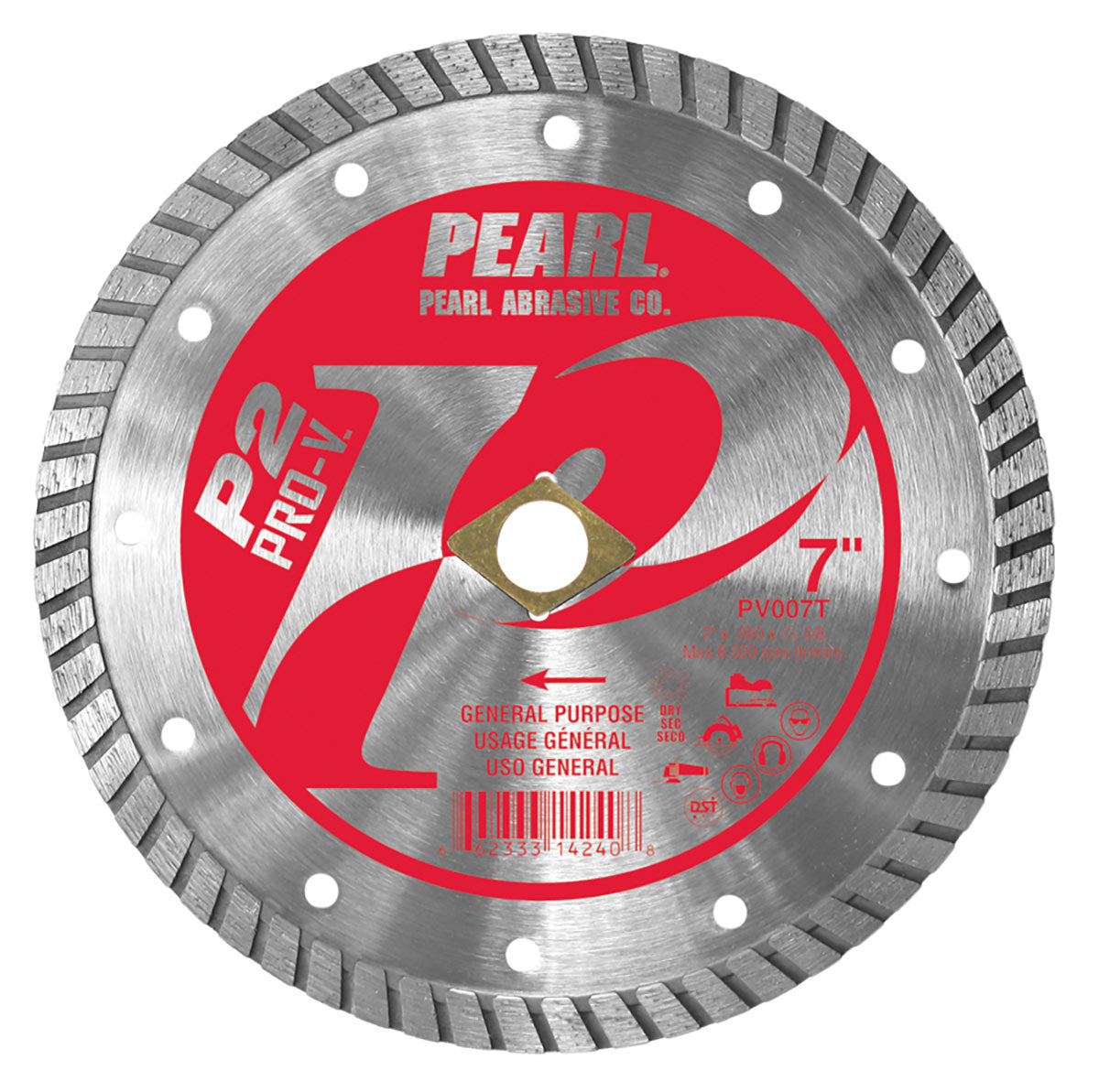 Pearl Abrasive P2 Pro-V General Purpose Flat Core Turbo Blade